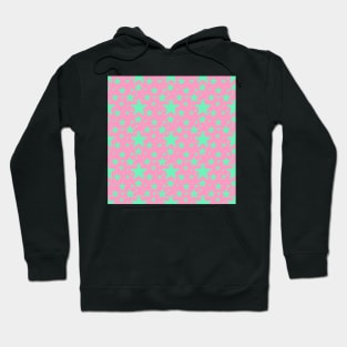 Stars pink green Hoodie